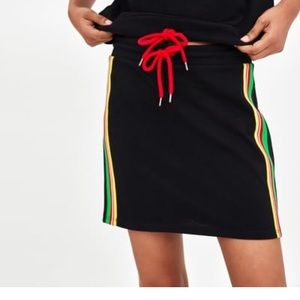 ZARA Mini Skirt with strips